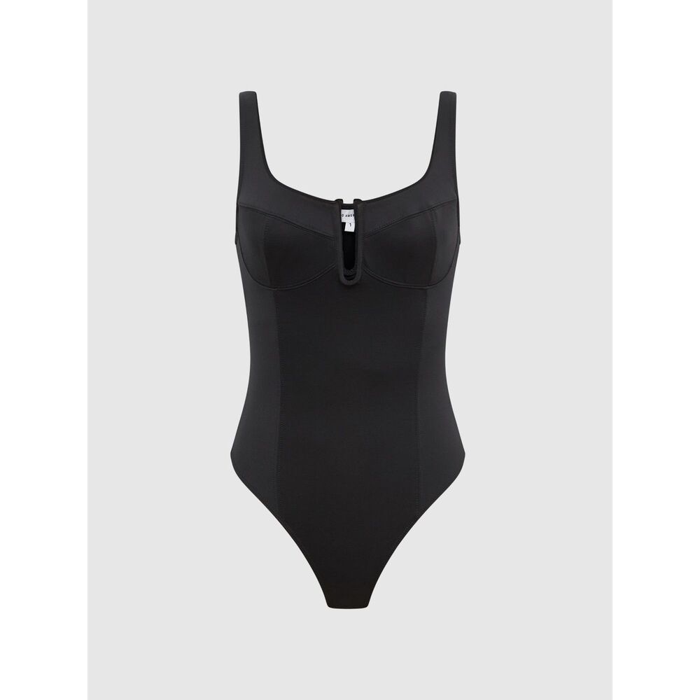 Good American Black Sculpting Corset Bodysuit | Size 5